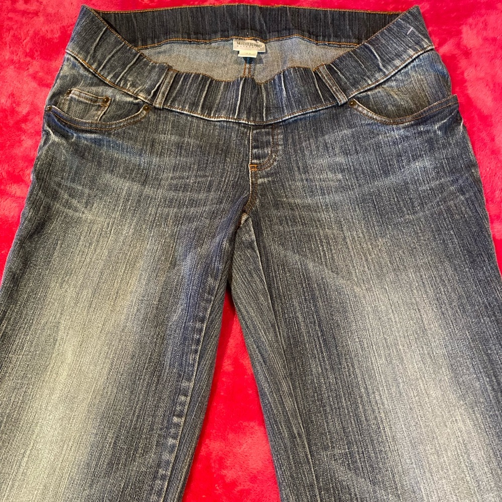 MOTHERHOOD MATERNITY WOMEN JEANS PANTSđź’•SIZE Lđź’• - Picture 3 of 8